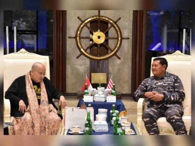 KASAL Laksamana TNI Yudo Margono Bersama Jaya Suprana Bicarakan Perkembangakan Budaya Nasional