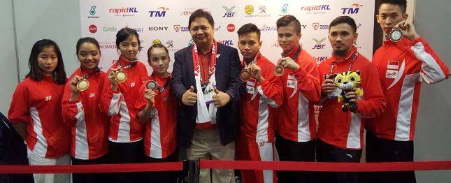 Menperin Airlangga Bangga, Tim Wushu Indonesia Capai Target Tiga Emas di Sea Games
