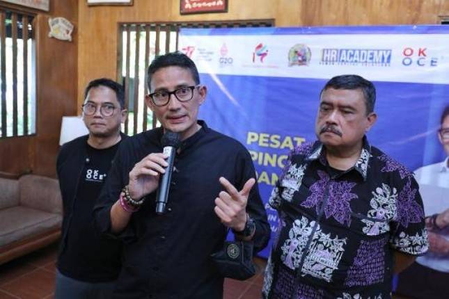 Menparekraf Sandiaga Uno Beri Tips Bagi UMKM Banten Bersama OK OCE & HR Academy