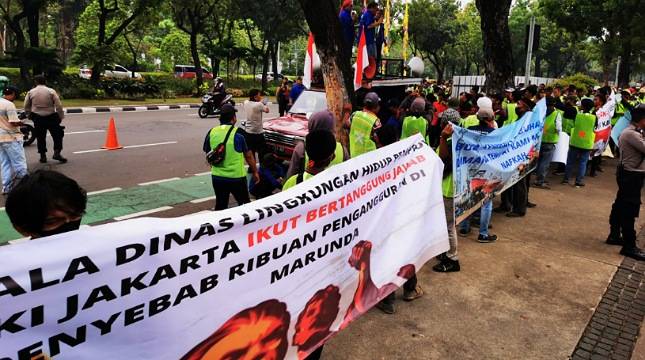 Ratusan Pekerja Desak Pemprov DKI Jakarta Buka Kembali Pelabuhan KCN Marunda