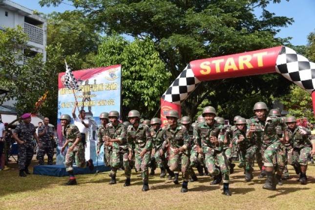 Dankormar Mayor Jenderal TNI (Mar) Widodo Dwi Purwanto Buka Ajang Bergengsi Lomba Peleton Petarung Pasmar 1