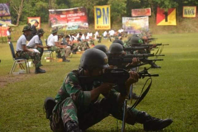 Perlombaan Menembak Pleton Petarung Pasmar 1 TA 2022