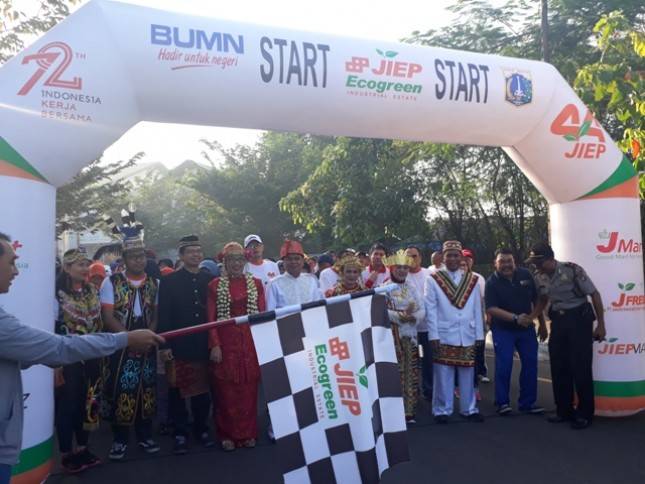 Rayakan HUT ke 44, PT JIEP Gelar Family Gathering Fun Walk dan Fun Bike