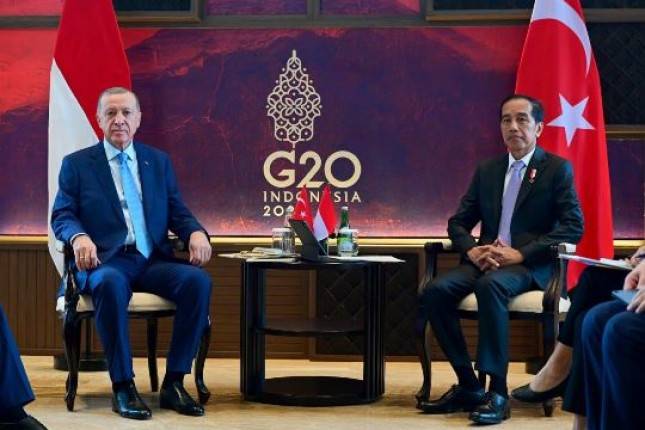 Presiden Jokowi dan Presiden Recep Erdogan dari Turki Lakukan Pertemuan