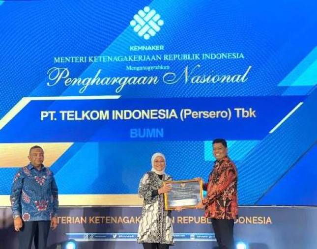 Telkom Kembali Memperoleh Penghargaan Sebagai Tempat Kerja Inklusif dan Ramah Disabilitas dari Kemnaker RI