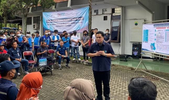 Sucofindo Realisasikan Imbauan Erick Thohir, Gotong Royong Bantu Bencana Cianjur