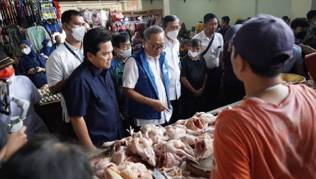 Erick Minta BUMN Jaga Stok dan Harga Bahan Pokok