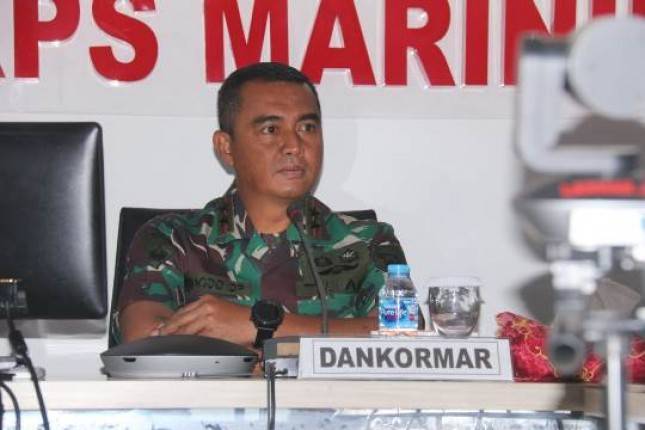 Dankormar Mayor Jenderal TNI (Mar) Widodo Dwi Purwanto Beri Pengarahan pada 11 Personel Tandik Sesko TNI