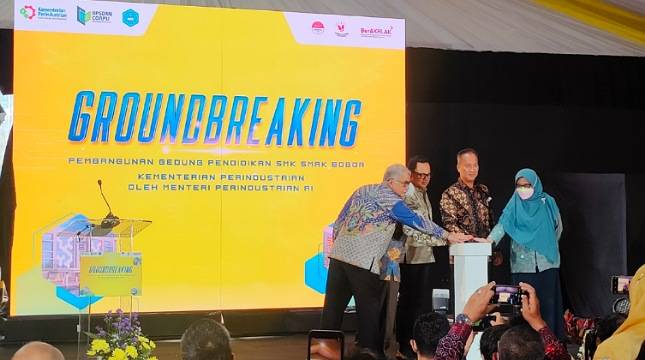 Groundbreaking SMK SMAK Bogor, Menperin Agus Siap Telurkan SDM Industri Kompeten