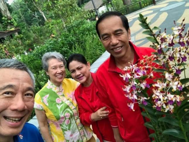 Presiden Singapura, PM Singapura Ucapkan Selamat ke Presiden Jokowi