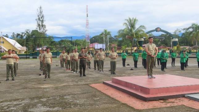 Jaga Kebugaran Tetap Prima, Kodim 1710/Mimika Laksanakan Senam Kesegaran Jasmani