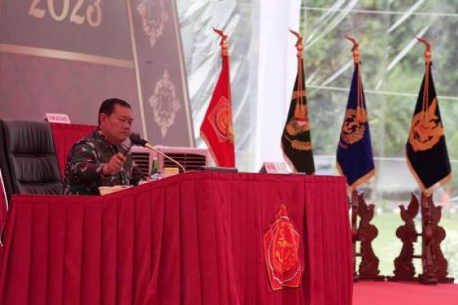 Panglima TNI Laksamana Yudo Margono Pimpin Rapim TNI Tahun 2023