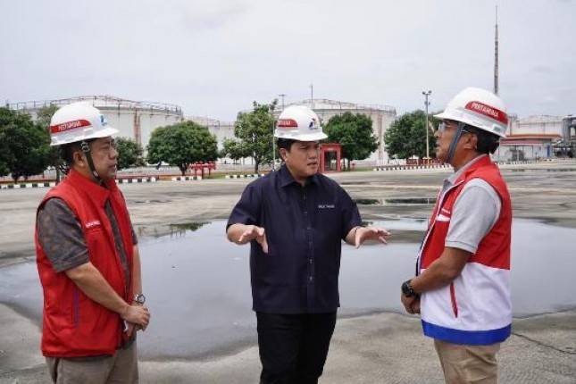 Tiba di TBBM Plumpang, Menteri BUMN Erick Thohir Pastikan Investigasi Berjalan Optimal