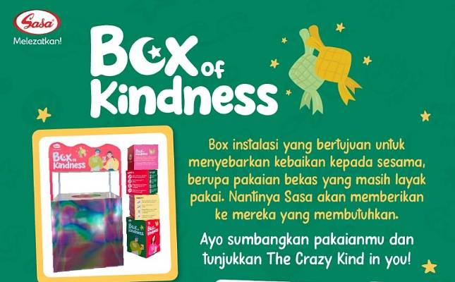 Sasa Crazy Kind Kembali Hadir Tebarkan Kebaikan di Bulan Ramadan Lewat Box of Kindness