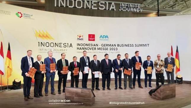 Krakatau International Port Tandatangani Kerja Sama Kepelabuhan di Hannover Messe 2023