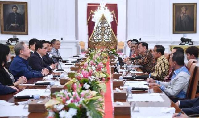 Presiden Jokowi Terima Delagasi Korsel, Bahas Peningkatan Kerja Sama Ekonomi