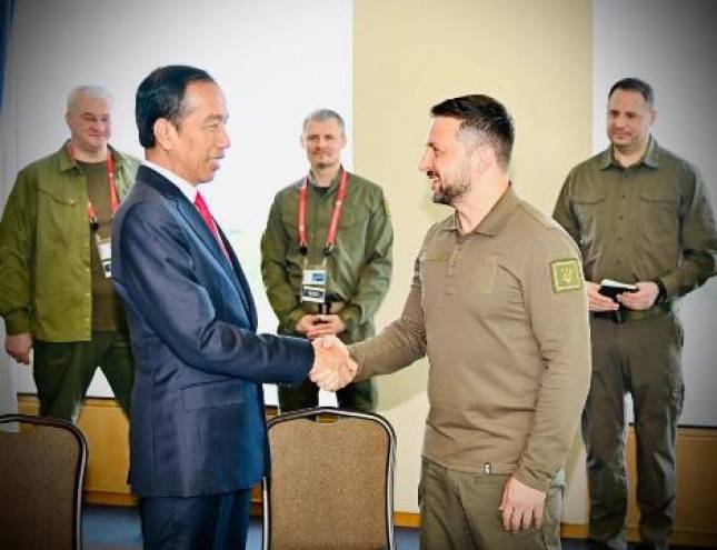 Bertemu Presiden Zelenskyy, Presiden Jokowi: Indonesia Terus Dukung Perdamaian di Ukraina