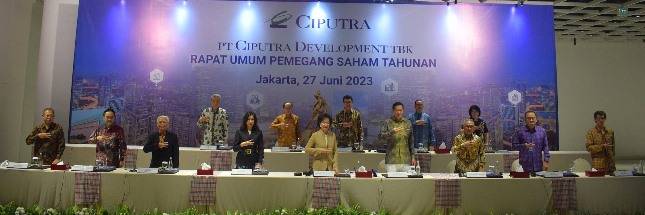CTRA Bagikan Dividen Rp278 Miliar dari Laba Bersih Tahun Buku 2022