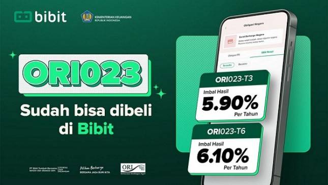 Beli SBN Ritel seri ORI023 di Bibit.id, Disediakan Promo Cashback hingga Rp30 Juta