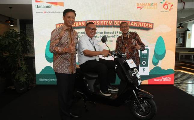 HUT ke-67, Danamon Donasikan 67 Motor Listrik 