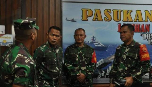 Wadan Kormar Tinjau Gladi Posko Pasukan Pendarat Dalam Latgab TNI 2023