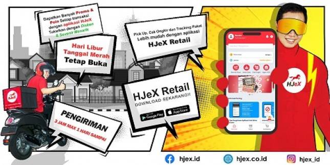 HJeX Hadirkan Aplikasi untuk Memudahkan Pengiriman Paket dari Alamat Pengirim ke Alamat Penerima