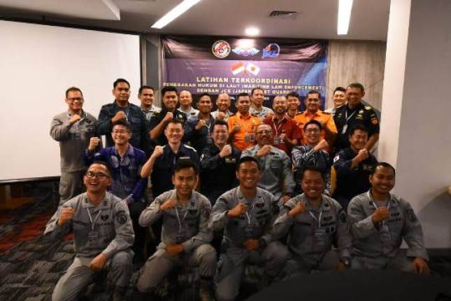 Bakamla RI bersama JCG Gelar Latihan Terkoordinasi Penegakan Hukum di Laut
