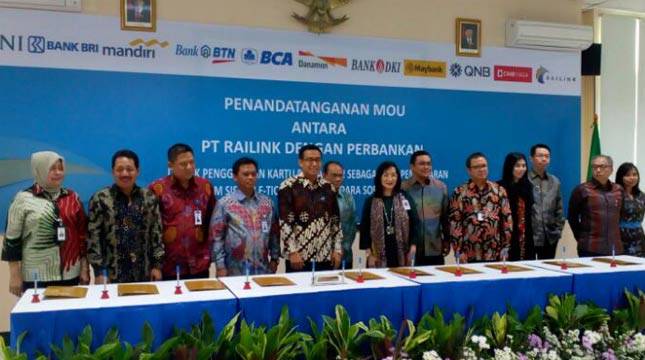 Railink Gandeng Enam Bank Perkenalkan Sistem Ticketing Berbasis Online