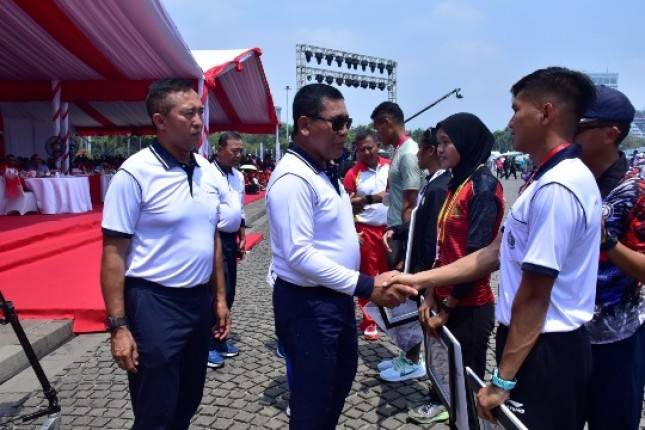 Dankormar Hadiri Panglima TNI Run 2023 dan Pameran Alutsista TNI