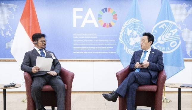 Mentan SYL - Dirjen FAO Sepakat Perkuat Pertanian Kawasan Pasifik dan Selatan Afrika