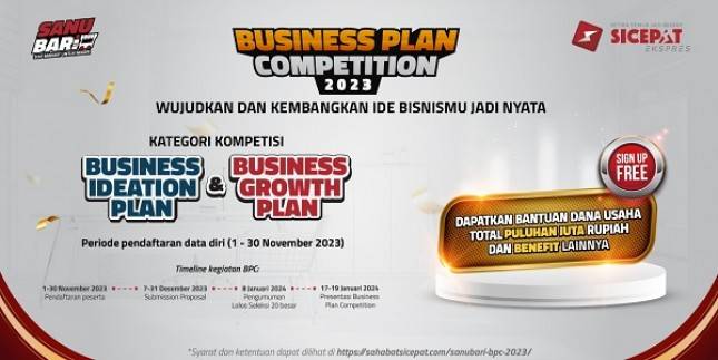 Keren! SiCepat Ekspres Stimulasi Kreativitas UMKM Melalui Sanubari Business Plan Competition 2023