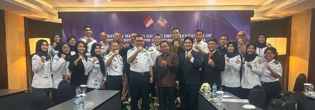 Bakamla RI Menyelenggarakan 9th Review Meeting on MoU Common Guidelines RI-Malaysia