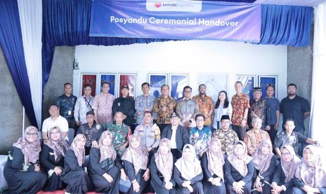 Pahami Kebutuhan masyarakat, Lazada Logistics Bangun Posyandu Di Kelurahan Jatijajar Depok