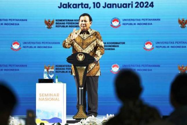Menhan Prabowo Subianto Tegaskan Pentingnya 'Giant Sea Wall'
