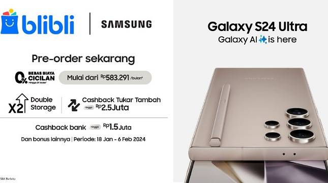 Spesifikasi dan Daftar Harga Samsung S24 Ultra yang Wajib Kamu Ketahui