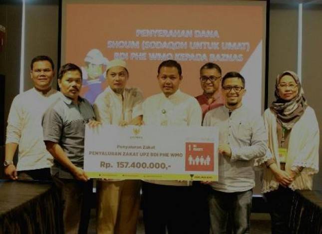 PT. PHE-WMO Salurkan Dana SHOUM Rp 157.400.000 Via BAZNAS 