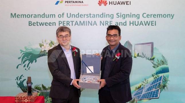 Pertamina NRE Gandeng Huawei Kembangkan EBT dan Smart Grid