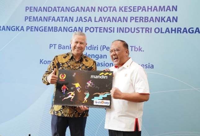 Dukung Industri Olahraga Nasional, Bank Mandiri dan KONI Jalin Kerjasama Perbankan Terintegrasi