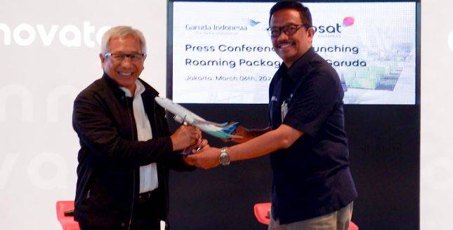 Maskapai GIA dan Indosat  Ooderoo  Hutchison Sepakat Berkolaborasi  Perkuat Jaringan Digital
