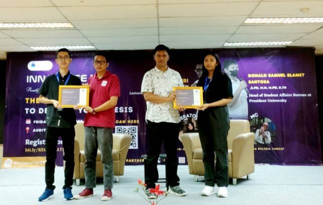 Jaya Iskandar, Mahasiswa President University  Ikut Seleksi Kuliah Magang di AS 