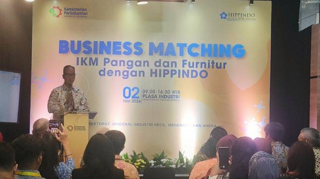 Kemenperin - Hippindo Jalin Kolaborasi Jodohkan 65 IKM Pangan dan Furnitur dengan 23 Peritel Besar
