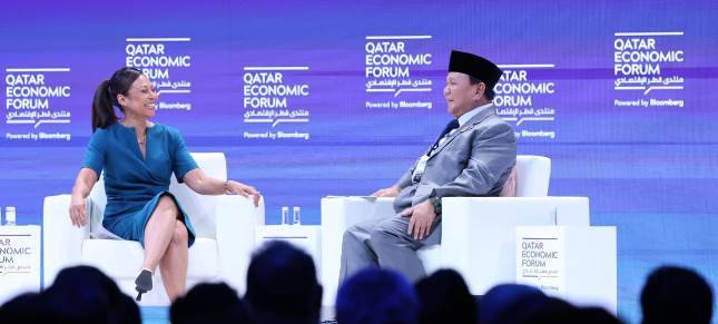 Menhan Prabowo Subianto  Bicara di Qatar Economic Forum, Bahas Pembangunan Negara