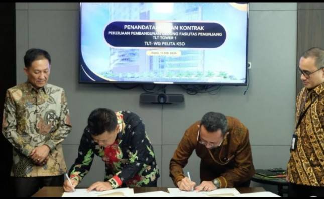 WEGE Tandatangani Kontrak KSO Pembangunan Gedung Fasilitas Telkom