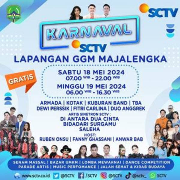 Karnaval SCTV Menggelar Panggung Hiburan Langsung di Majalengka