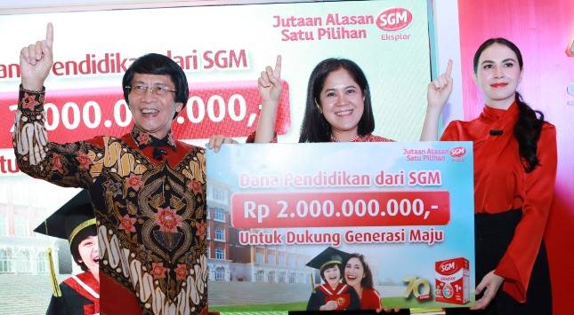 Wujudkan Generasi Emas 2045,  SGM Berikan Bantuan Dana Pendidikan Bagi 70 Anak Indonesia