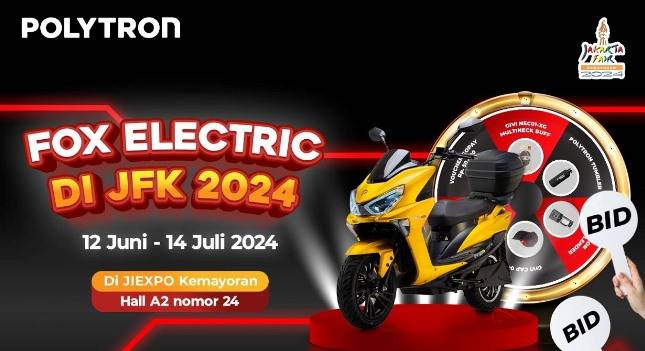 Solusi Mobilitas Hijau: POLYTRON Gelar Lelang Motor Listrik Mulai Rp1 Jutaan di PRJ