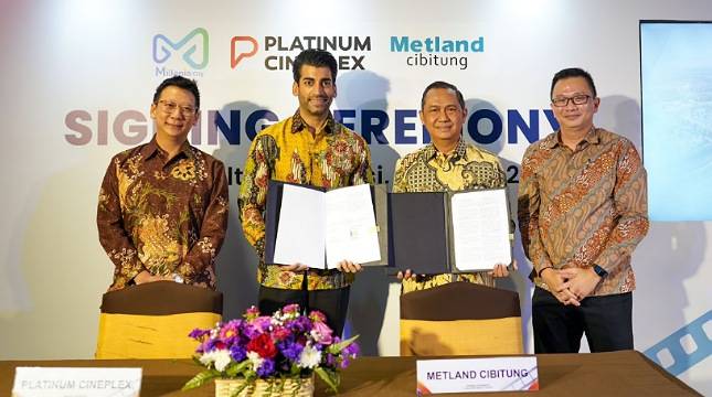 Metland Cibitung Gandeng Group Multivision Plus Hadirkan Platinum Cineplex di Kawasan Milenia City