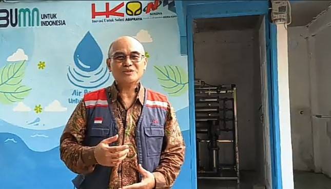Sinergi Hutama Karya Sediakan Sarana Air Bersih Bagi Masyarakat di Desa Batu Teritip, Dumai