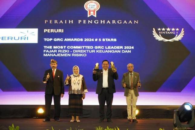 PERURI Raih Penghargaan Ganda di Top GRC Award 2024