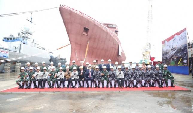 Staf Ahli Menhan Bidang Ekonomi Pimpin Launching Ceremony Kapal BHO 
